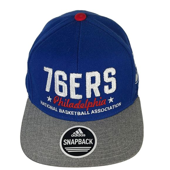 NBA Philadelphia 76ers Adidas Snap Back Cap Hat Adjustable - Picture 1 of 11